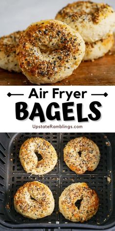 Discover the magic of simplicity with our 2-ingredient Air Fryer bagels! You won't believe how easy it is to whip up these delicious, golden-brown delights. Perfect for busy mornings or satisfying that carb craving. Dive into the recipe now! Bagel Recipe Air Fryer, 3 Ingredient Bagels Air Fryer, Air Fryer Bagels Greek Yogurt, Air Fryer Baking Recipes, Bagel Recipe Easy, 2 Ingredient Recipes