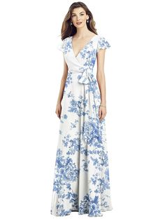 Best Casual Dresses, Bohemian Wrap, Beautiful Maxi Dresses, Dress Measurements, Custom Dresses, Amazon Women, Floral Maxi, Formal Gowns, Chiffon Dress