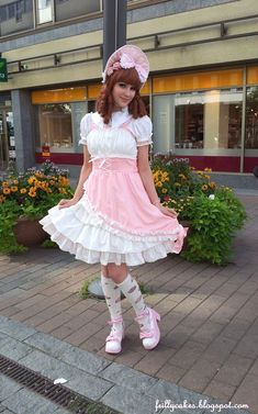 Girly Girl Outfits, Frilly Dresses, Girly Dresses, Frocks For Girls, Maid Dress, Sweet Lolita, India Fashion, Gothic Lolita