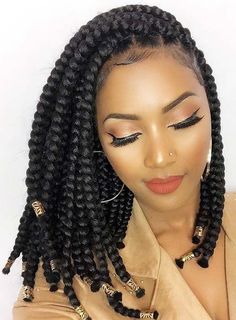 Small Box Braids Hairstyles, Braids Hairstyles For Black Women, Cabello Afro Natural, French Braid Ponytail