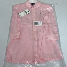 Toddler Girls Pink Polo Oxford Dress Size 2t New Tags Attached No Stains No Rips Original Plastic From Ralph Lauren Bundle And Save Fast Shipping All Reasonable Offers Are Welcomed Pink Collared Cotton Dress, Pink Cotton Collared Dress, Pink Polo, Polo Shirt Dress, Oxford Dress, Dresses Pink, Ralph Lauren Dresses, Ralph Lauren Dress, Toddler Girls