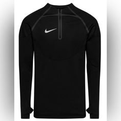 - Nike Training Therma-Fit Adv Drill Winter Warrior Shirt - Brand New, Tags Attached - Size: Mens Large (Slim Fit) - Water Resistant - Fleece Lining - Reflective Nike Technical Tops For Light Sports, Nike Functional Sports Tops, Nike Functional Tops For Sports Events, Nike Long Sleeve Running Top, Nike Black Breathable Tops, Black Technical Top For Light Sports, Technical Top For Light Sports In Black, Technical Black Top For Light Sports, Technical Black Long Sleeve Tops