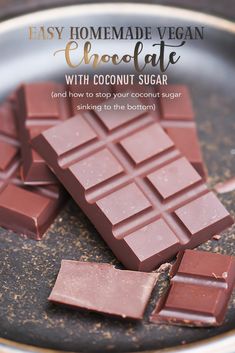 easy homemade vegan chocolate with coconut sugar and how to stop your coconut sugar eating to the bottom