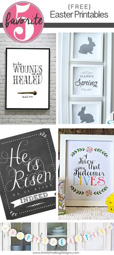 easter printables for the home