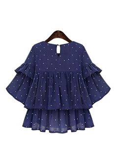 Summer Fashion Women, Girls Dresses Sewing, Polka Dot Sweater, Fancy Tops, Fashion Tops Blouse, Sleeves Designs For Dresses, Trendy Fashion Tops, Frocks For Girls, Stylish Dresses For Girls