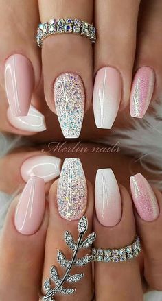 Sparkle Nail Designs, Bright Summer Nails Designs, Bright Summer Nails, Nail Design Inspiration, Cute Summer Nails, Sparkle Nails, Summer Nails Colors