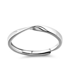 Simple in design, this classic women's band represents a lifetime of love.Weight: 1.6 gWidth: 2.6 mmMaterial: 925 SilverPlating Color: Silver Elegant Twisted Wedding Ring, Adjustable Infinity Stackable Rings, Modern Adjustable Stackable Rings For Formal Occasions, Elegant Twisted Stackable Rings As Gift, Elegant Silver Stackable Rings For Formal Occasions, Modern Band Rings For Formal Occasions, Elegant Twisted Jewelry With Polished Finish, Modern Twisted Jewelry For Anniversary, Adjustable Stackable Rings With Modern Twist For Wedding