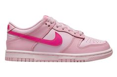 Nike Dunk Low Triple Pink, Pink Dunks, 2022 Christmas List, Jordan 1 Mid White, Shoes Png, Summer Sneakers, 2022 Christmas, Pink Nikes, Pink Collection