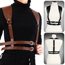 Men Leather Vest Straps Braces PU Belts Vintage Chest Harness Suspender Buckle | eBay Suspenders And Belt, Rave Halloween, Leather Suspenders Men, Belts Vintage, Combat Clothes, Gothic Men, Punk Women, Chest Harness, Formal Fashion