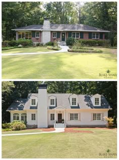 before and after pictures of a house