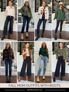 Fall Mom Outfits With Boots - Merrick's Art Merricks Art Outfits, Mom Winter Outfits, Everyday Mom Outfits, Fall Mom Outfits, Fall Outfits With Boots, Casual Boots Outfit, Shearling Jacket Outfit, Snow Boots Outfit, Sweater And Jeans Outfit