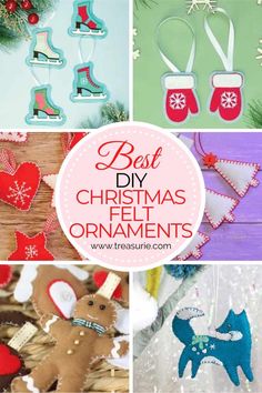 the best diy christmas felt ornaments