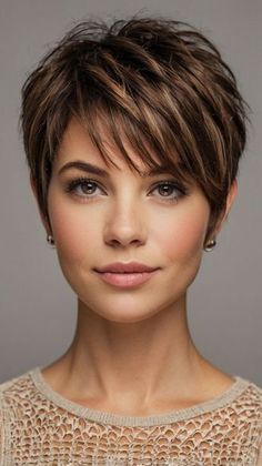 Short Layered Haircuts For Women, Short Curly Cuts, Feminine Hairstyles, Layered Haircuts For Women, Short Spiked Hair, Trendy Bob Hairstyles, Short Hair Lengths, Spiked Hair, Short Layered