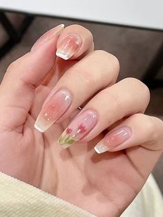 Tulip Nails, Asian Nails, Nail Designs Valentines, Really Cute Nails, Tulip Print