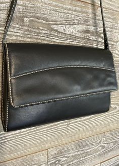 Vintage Lauren Ralph Lauren Black Leather Front Flap Shoulder Bag. Condition is "Pre-owned". Shipped with USPS Priority Mail. Polo Ralph Lauren Faffia Bag, Flap Shoulder Bag, Lauren Ralph Lauren, Priority Mail, Black Leather, Ralph Lauren, Wallet, Shoulder Bag, Leather