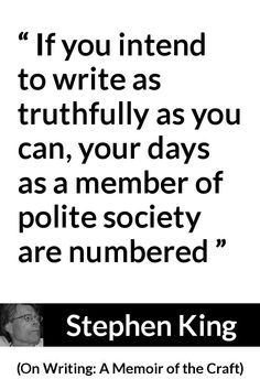 stephen king quote on writing a memory of the crafty people who wrote this poem