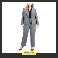 in stock Plus Size Business, Business Casual Work, Le Suit, Plus Size Shopping, Shawl Collar, Work Casual, Workout Pants, Business Casual, Plus Size Outfits