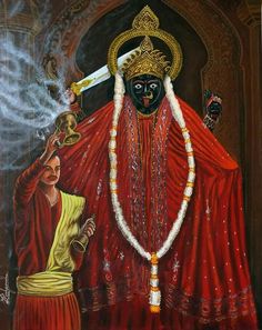 an oil painting on canvas of a person dressed in traditional garb