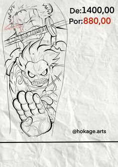 an image of a tattoo on paper with the words, dragon and demon in it