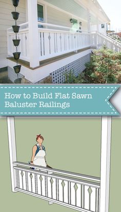 how to build a flat - lawn baluster railings for your porch or deck