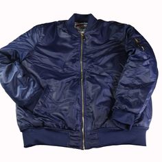 Bomber Jacket - Navy Navy Color, Blue Man, Mens Jackets, Bomber Jacket, Jackets & Coats, Color Blue, Man Shop, Navy, Blue