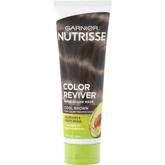 PRICES MAY VARY. Infused with avocado oil and pure pigments, refresh your brown hair color in just 5 minutes to nourish and fight brassiness - best suited for color treated neutral or cool brown hair Non-permanent hair color mask refreshes radiant hair color in between colorings and say goodbye to damage caused by sun exposure and styling Restore color vibrancy, softness, smoothness and shine with avocado oil Paraben Free and Silicone-Free Vegan Non Permanent Hair Color, Faded Hair Color, Garnier Hair Color, Cool Brown Hair, Platinum Hair Color, Color Mask, Schwarzkopf Color, Cool Brown, Vibrant Hair