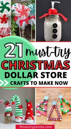 christmas crafts that are made from dollar store items