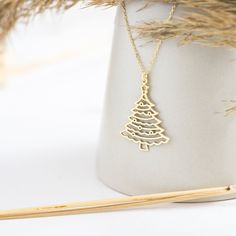 ✦ Metal Details✧ Metal Type: Solid Gold✧ Metal Purity: 14K | 18K✧ Metal Tone: Rose | White | Yellow ✦ Chain Length Options✧ 14 inches | 16 inches | 18 inches Plain Necklace, Christmas Proposal, Christmas Tree Necklace, Christmas Pine Tree, Silver Christmas Tree, Tree Necklace, Sapphire Color, Proposal Engagement, Silver Christmas