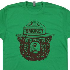 Smokey The Bear T Shirt | Smokey The Bear Shirt | Cool Camping Shirt – Shirtstash Smokey The Bear, Bear Svg, Smokey The Bears, Camper Shirt, Camping Humor, Bear Graphic, Vintage Mens T Shirts, Vintage Camping, Camping Outfits