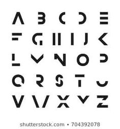 the alphabet is made up of letters, numbers and puncturines in black on a white background