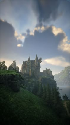 an image of a castle in the sky