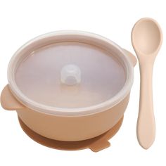 an image of a bowl and spoon on a white background