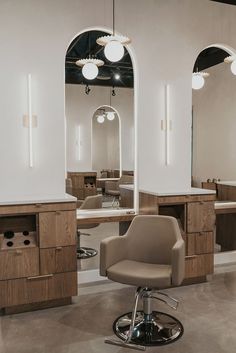 the salon is clean and ready to be used for hairdresser's work