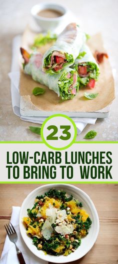 low carb lunches to bring to work