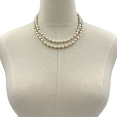 Kamala Inspired Collection. White Freshwater Pearl Double Strand Necklace. Length 18" adjustable. Silver or Gold clasp at back of neck. See matching earring E14756 sold separately. Breaking Barriers, Double Strand Necklace, White Freshwater Pearl, White Necklace, Strand Necklace, Necklace Length, Matching Earrings, Freshwater Pearls, Gold Necklace