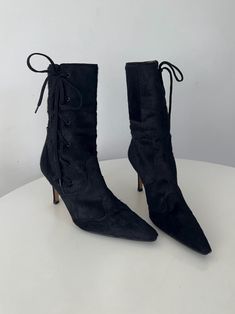 Amazing Vintage Manolo Blahnik Ponyskin Boots -size EU 37 -on a narrow foot -super good condition Vintage Manolo Blahnik, Manolo Blahnik Boots, Lace Heels, Heel Ankle Boots, Pony Hair, Heel Boots, Heeled Ankle Boots, Manolo Blahnik, Boot Shoes Women