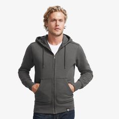 Shop our american made, high quality full zip hoodie. A heavyweight sweatshirt constructed with 100% cotton fabric, cut for a modern, flattering fit. Made in USA. American Giant, Stylish Hoodies, Oxford Blue, Belted Coat, Elbow Patches, Mens Fleece, Mens Sweatshirts Hoodie, Cotton Fleece, Full Zip Hoodie