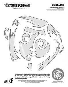 the cover art for zombie pumpkins coloring book, featuring an image of a woman's face