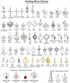 Add an adorable sterling silver or 14K gold-plated (over sterling silver) charm to your bracelet or necklace or just purchase charms separately. Please reference chart for charm dimensions (does not include top ring or bail).  Some items can be engraved for an additional fee. NOTE:  For birthstone charms, initial letters, or spirit charms, please indicate which month, letter, or word you would like. Jewelry Knowledge, Charms For Bracelets, Reference Chart, Charm Necklaces, Birthstone Charms, Initial Pendant, Initial Letters, Sterling Silver Charm, Charm Bracelets