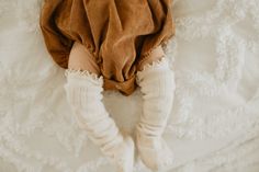 Soft?Cotton Ribbed Material Super Cozy and Stretchy Lettuce Trim?Details Baby Knee High Socks, Boho Baby Romper, Knee Highs, Cake Smash Outfit, First Birthday Outfits, Thigh High Socks, Boho Lace, Baby Socks, Knee High Socks