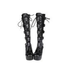 Gothic Punk Platform Boots, Knee High, High Chunky Platform Boots, Riding Boots, Long Boots, Zipper Boots. Biker Boots. Cosplay Boots Women Black Leather Buckle Straps Lace Up Gothic Punk High Boots. Looking to make a fashion statement? Then you can't go wrong with these awesome chunky, gothic, punk, platform boots. High heels are no problem with these super soft comfortable boots you will feel like you are floating on air, and they are surprisingly easy to walk in. Standing or walking for long Tuxedo Groomsmen, Platform Boots Knee High, Punk Platform Boots, Men Tuxedo, Chunky Platform Boots, Boots Biker, Gothic Boots, Platform Boots Chunky, Shoes Chunky