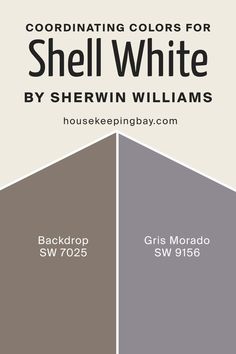 Shell White SW 8917 Coordinating Colors by Sherwin-Williams French Lady, Wall Paint