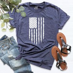 Independence Day Shirt, American Flag Shirt, US Flag, Red White And Blue, 4th of July Shirt, USA Flag Shirt, Independence Day Gift, Flag Tee,  Patriotic American Flag Shirt, America Shirt, 4th Of July Shirt,Usa Shirt, Fourth of July Gift, USA Flag Shirt,  HI! Welcome to my store, I'm delighted to see you here. My store's main goal is to provide you with premium everyday apparel with the best graphic t-shirts. I see you as a friend, not just a customer. I'm sure you'll love my designs. You can or Casual Blue T-shirt For Independence Day, Blue Short Sleeve T-shirt For Independence Day, American Style Pre-shrunk Short Sleeve Shirt, Blue Cotton Tops With Flag Print, Patriotic Blue Cotton Tops, Short Sleeve Americana Shirt With American Flag, Short Sleeve Shirt With American Flag, Blue Cotton Patriotic Tops, Casual Letter Print Tops For Veterans Day