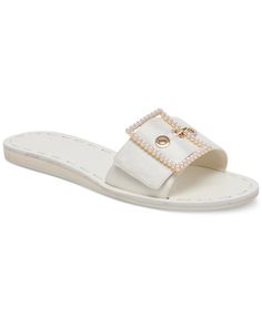 in stock Elegant Embellished Sandals For Vacation, Elegant Crystal Embellished Sandals For Vacation, Flat Sandals, Vanilla, Pick Up, In Store, Buy Online, Sandals, Free Shipping