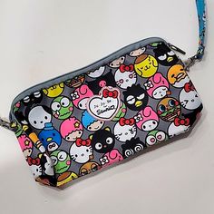 Ju-Ju-Be Hello Friends Sanrio Large Crossbody Bag -In Excellent Conditions -No Stains Or Rips -Bag Is Nwot Cute Multicolor Shoulder Bag With Phone Holder, Cute Multicolor Shoulder Bag With Phone Pocket, Cute Multicolor Crossbody Shoulder Bag, Cute Multicolor Bag With Detachable Strap, Sanrio Bags, Hello Sanrio, Large Crossbody Bag, Sanrio Pink, Kitty Items