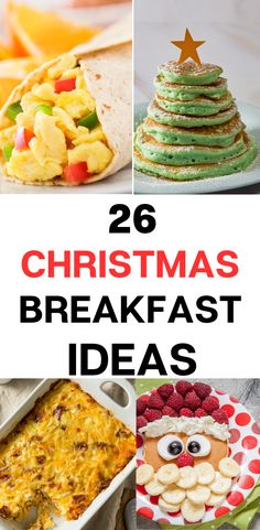 christmas breakfast ideas with text overlay