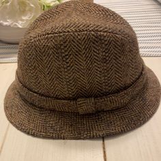 Wool, Tweed, Gently Worn, Size 7-7 1/8 Authentic Stetson Hat Tweed Hat, Stetson Hat, Accessories Vintage, Vintage Accessories, Size 7, Women Accessories, Wool, Hats, Women Shopping