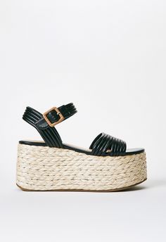 Material: Faux Leather Heel Height: 3.25" Platform Height: 2.5" Measurements will vary slightly Closure: Adjustable Buckle Imported Black Female Fashion, Platform Espadrille Sandals, Fashion Shoes Sandals, Perfect Denim, Faux Leather Heels, Platform Espadrilles, Espadrille Sandals, Shoe Dazzle, Female Fashion