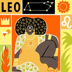 an image of a woman with afro hair on the cover of a magazine called leo