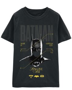 He can save Gotham with Batman in tow! Batman Kids, Carter Kids, Batman V, Batman And Superman, Boys Top, Shop Clothing, Gotham, Fashion Tees, Kids Boys